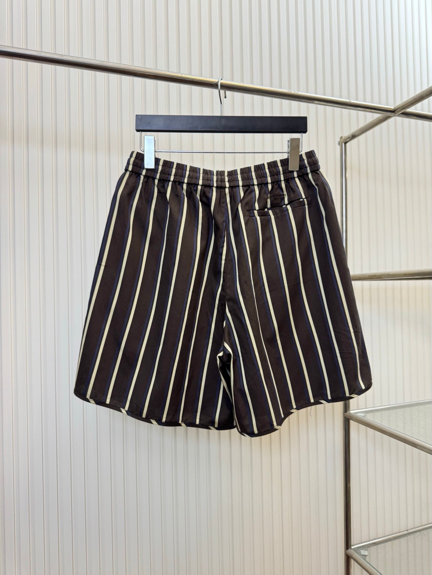 LV Pharrell Williams Runway Strip Pocket Shorts