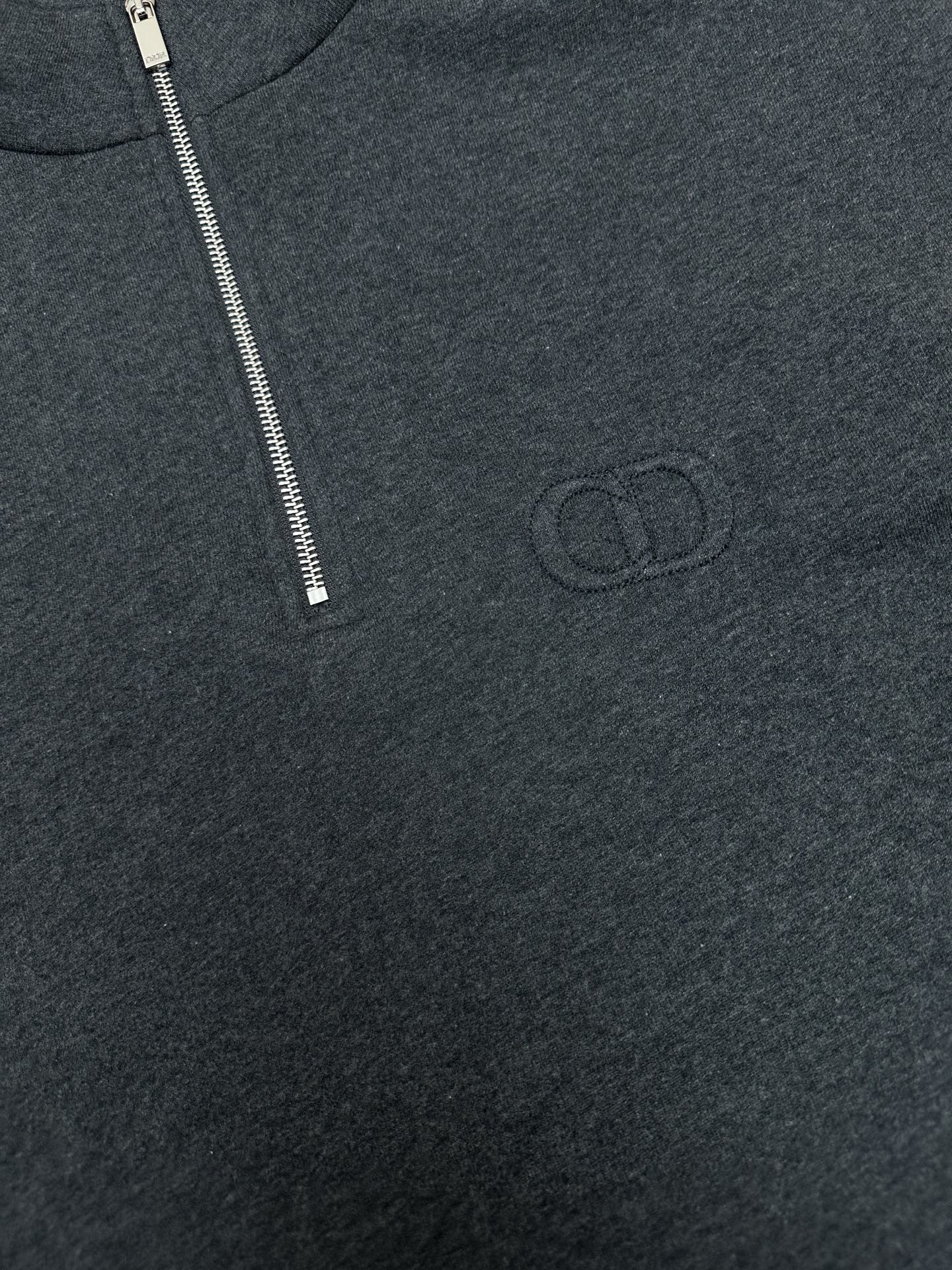 Dior Half-zip Embroidered Sweater