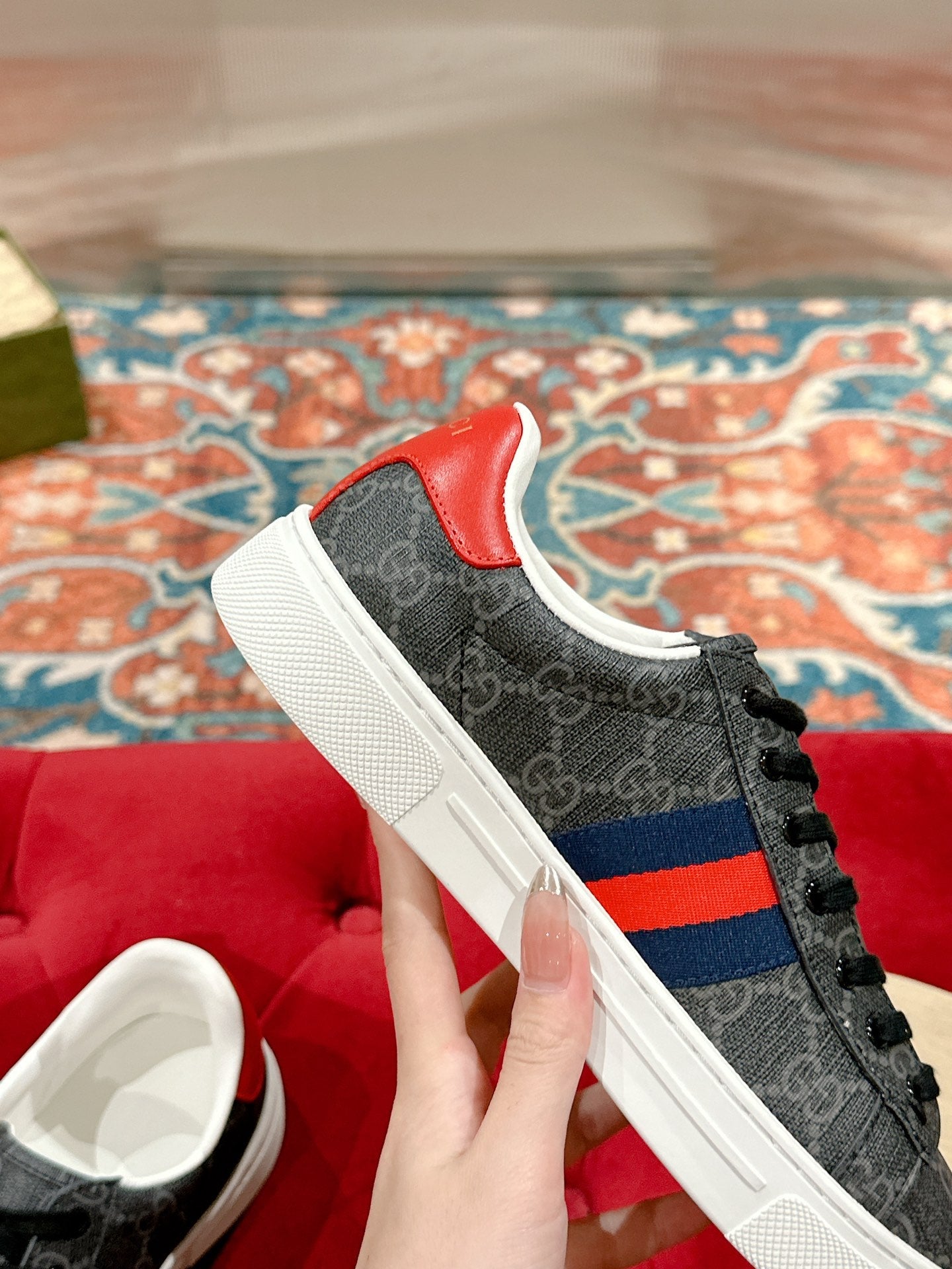 Men's GG Ace sneaker with Web