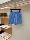 LV Stripe Beach Shorts