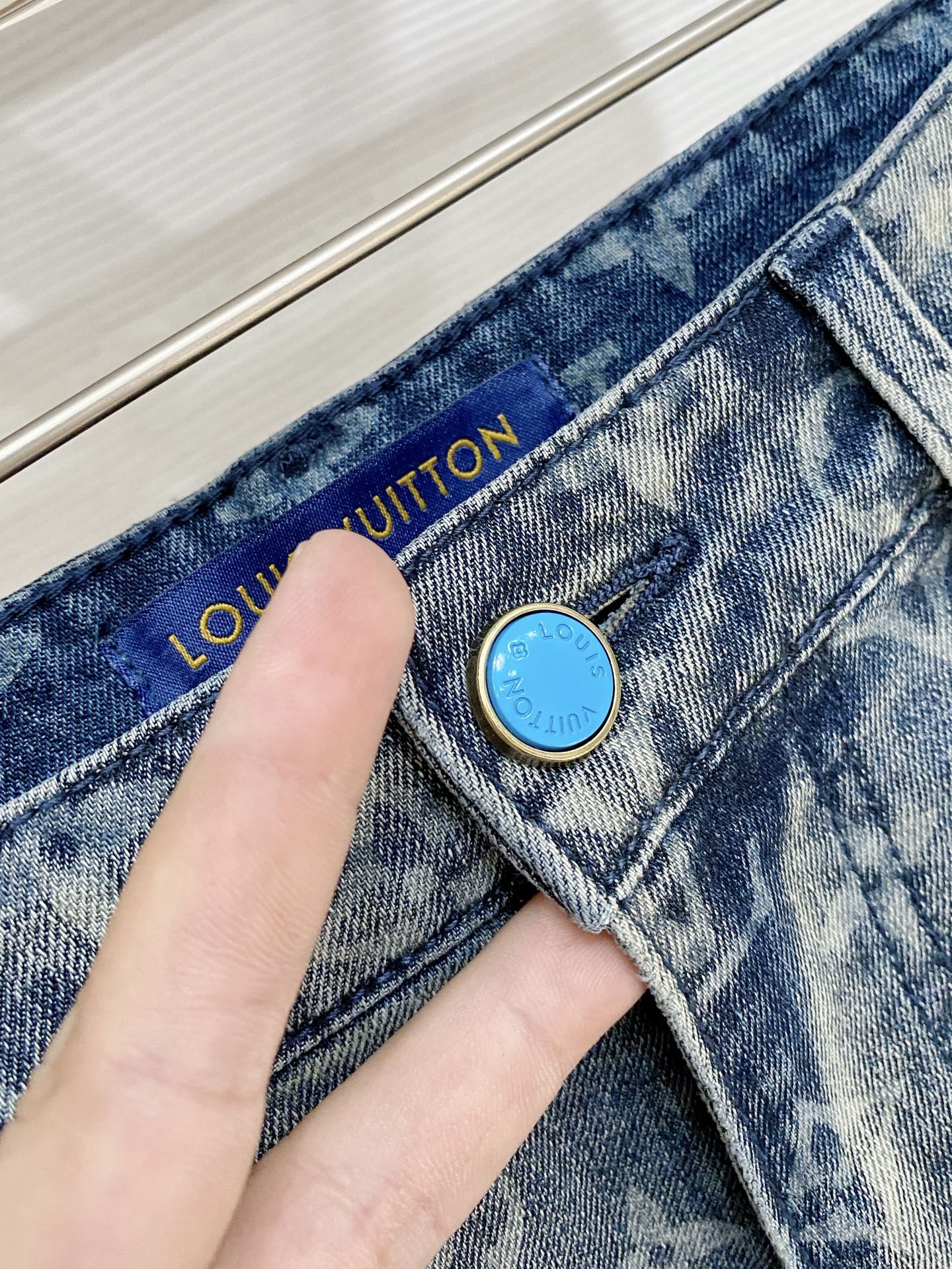 LV Denim Shorts