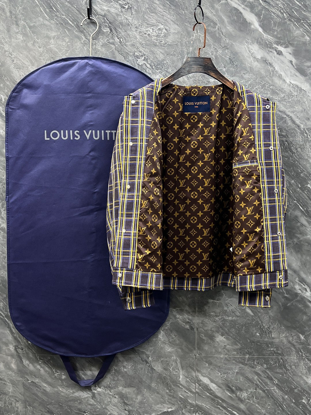 LV Yellow paid Nike Tencel Linen Lapel Jakcet