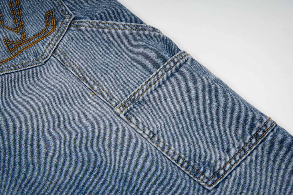 LV Embroidered Work  Jeans