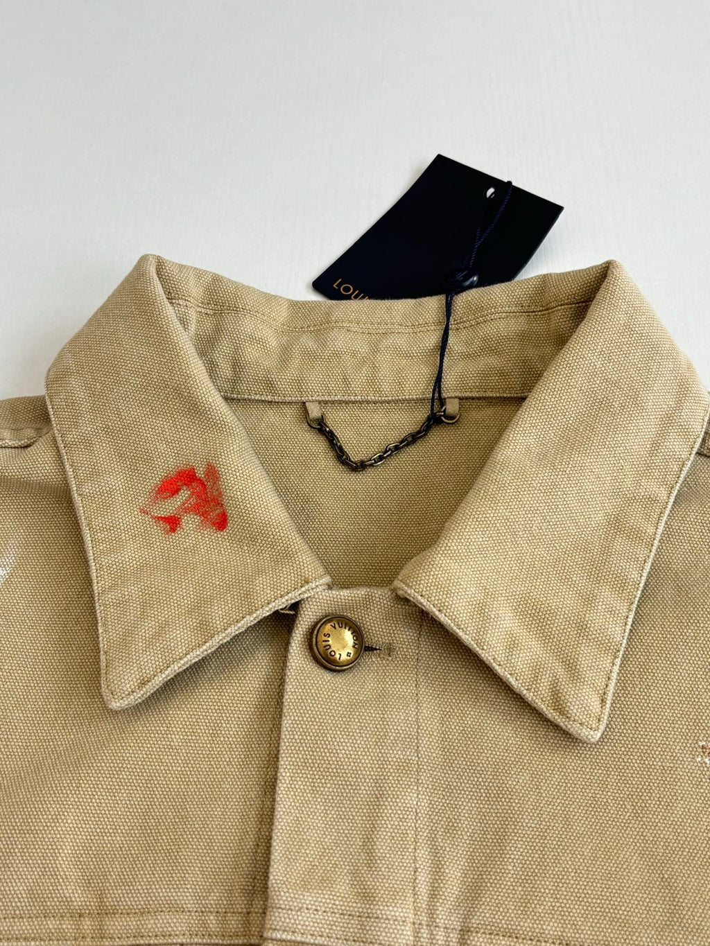 LV Distressed Workwear Denim Jacket