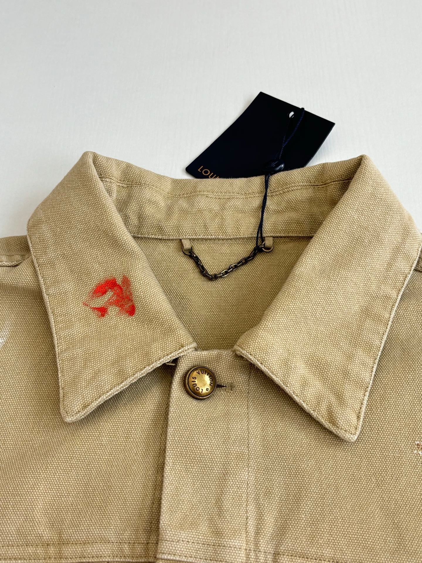 LV Distressed Workwear Denim Jacket