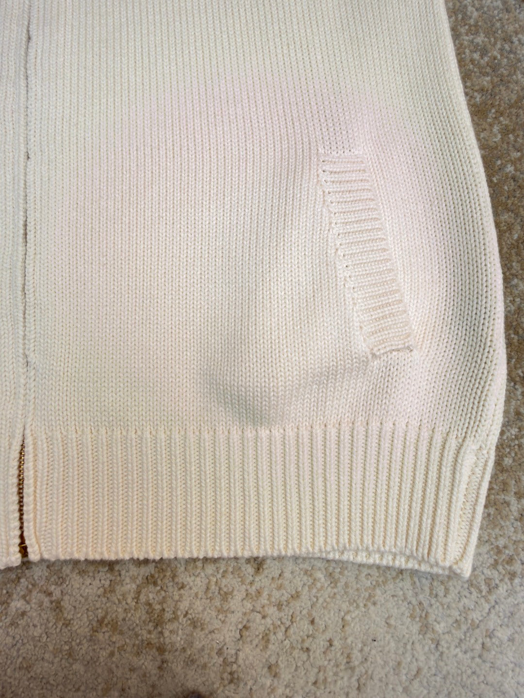 LV Knit Zip-Up Sweater
