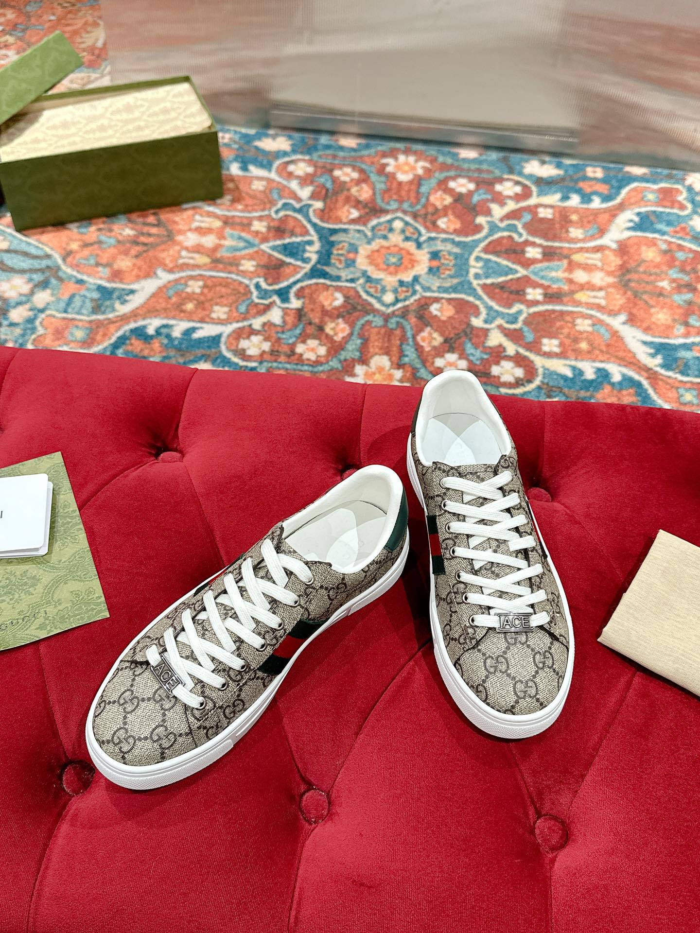Men's GG Ace sneaker with Web