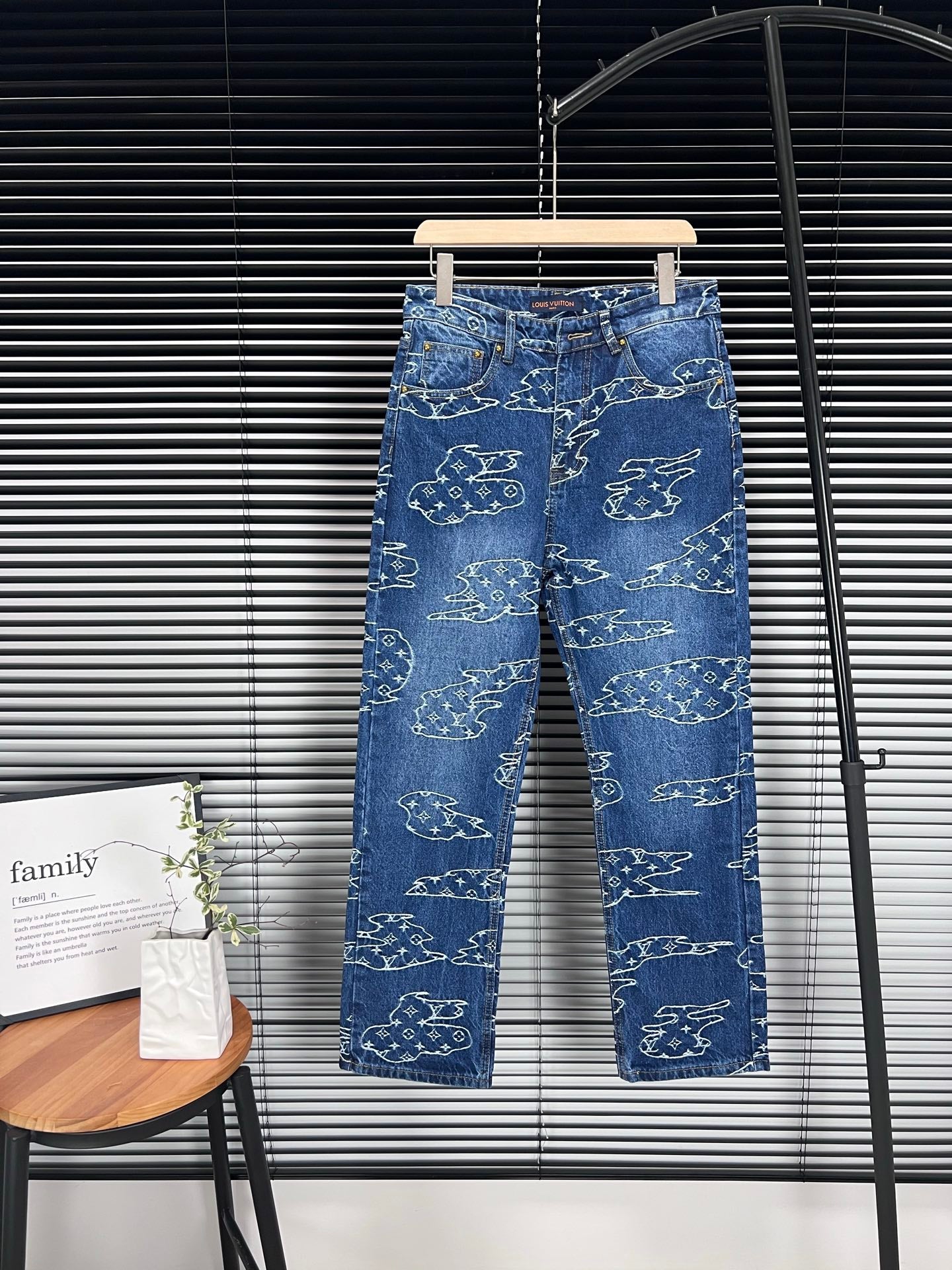 LV Cloud Jacquard Denim Jeans
