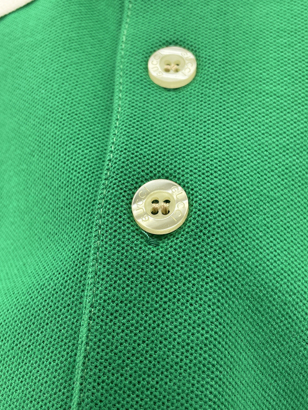 Gucci Embroidered Collar Polo Shirt