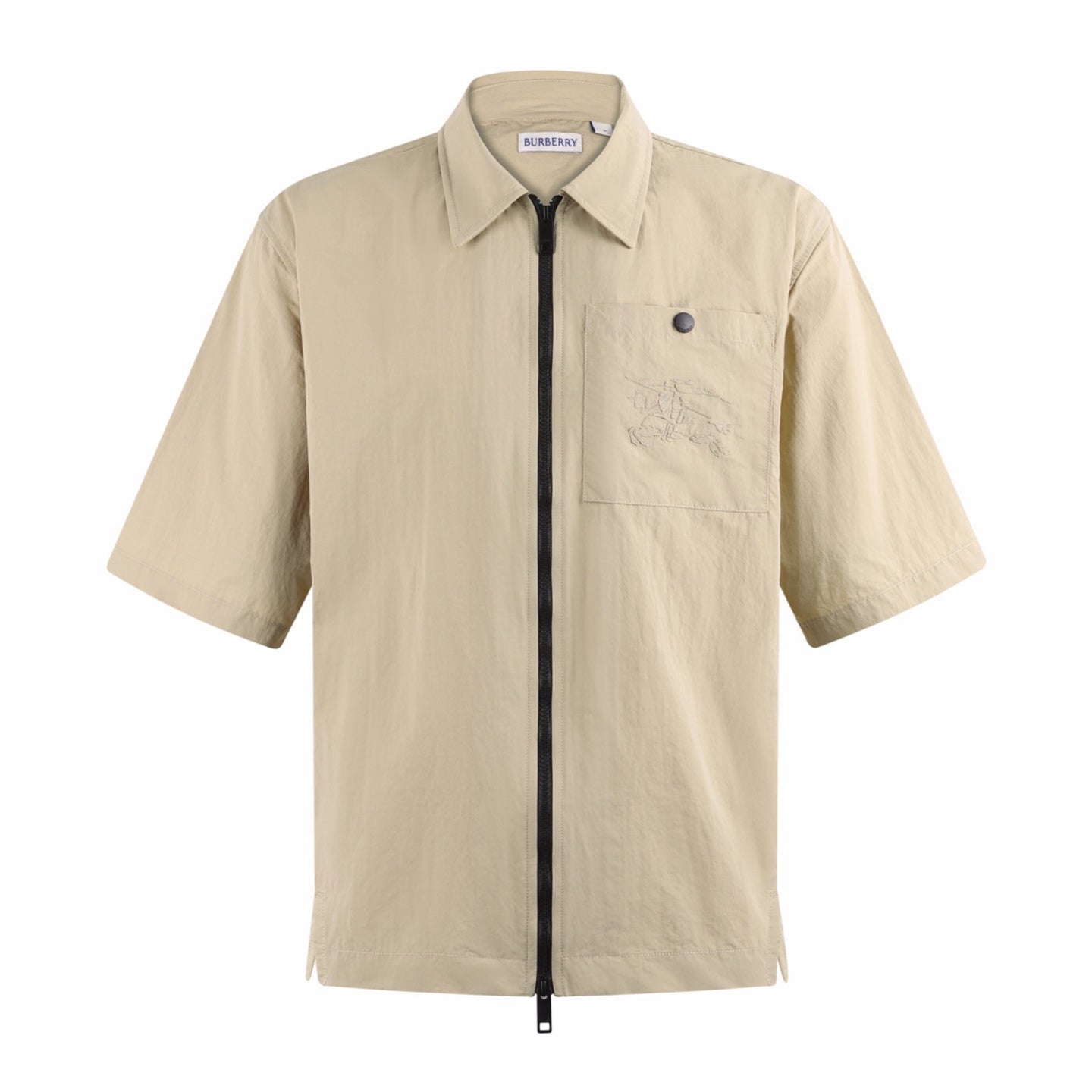 Burberry Knitted Embroidered Zip Shirt