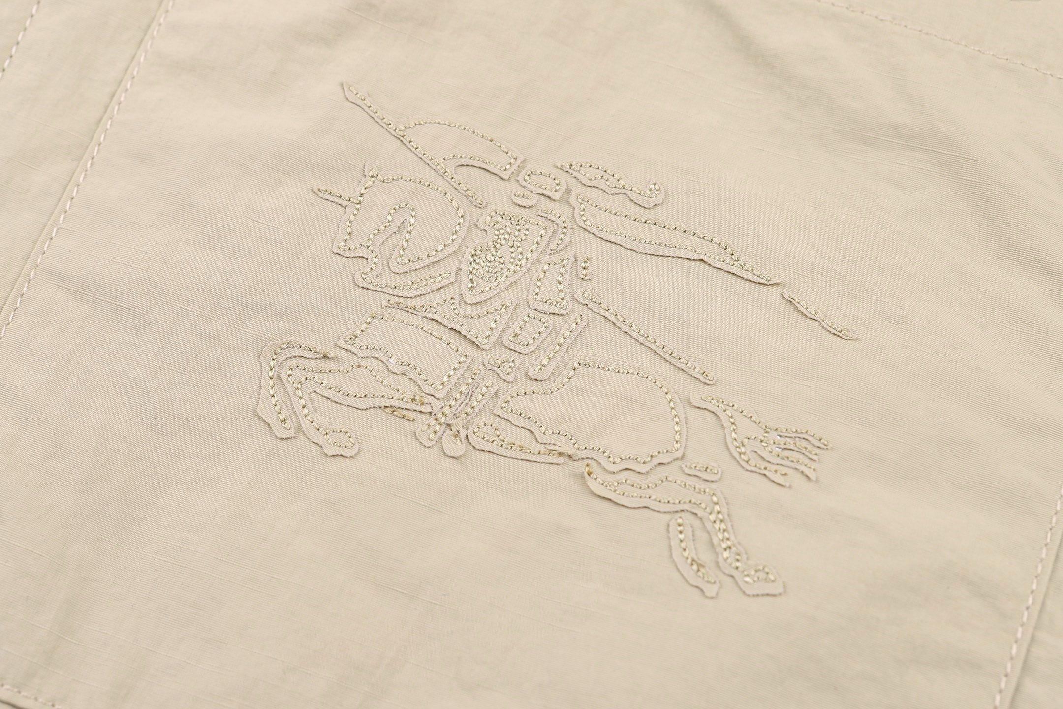 Burberry Knitted Embroidered Zip Shirt