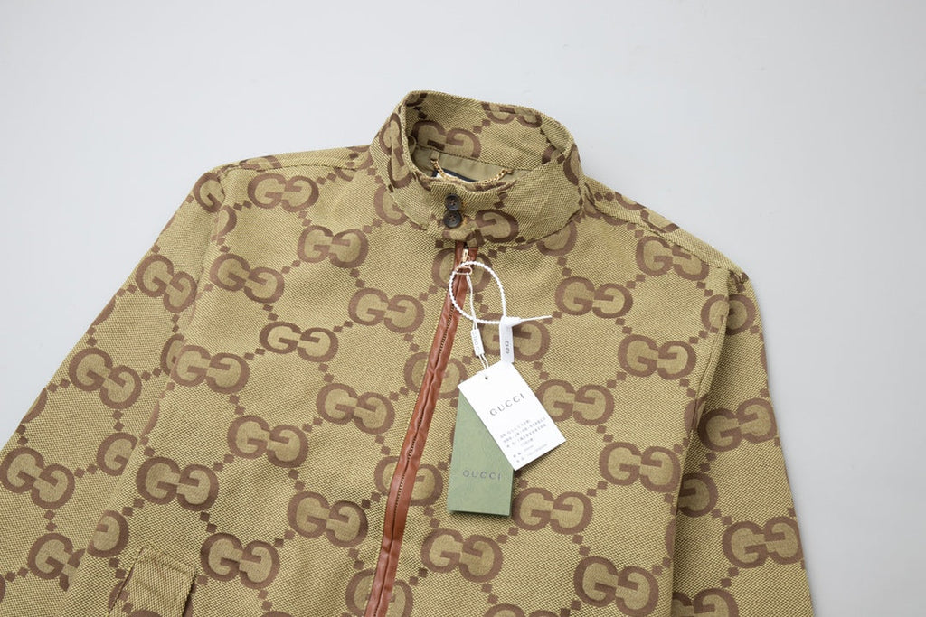 GG Double G Jacquard Stand Collar Jacket