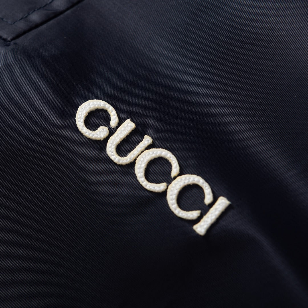 Gucci Embellished Twill Nylon Jacket
