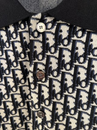 Dior Oblique Knit Polo Shirt