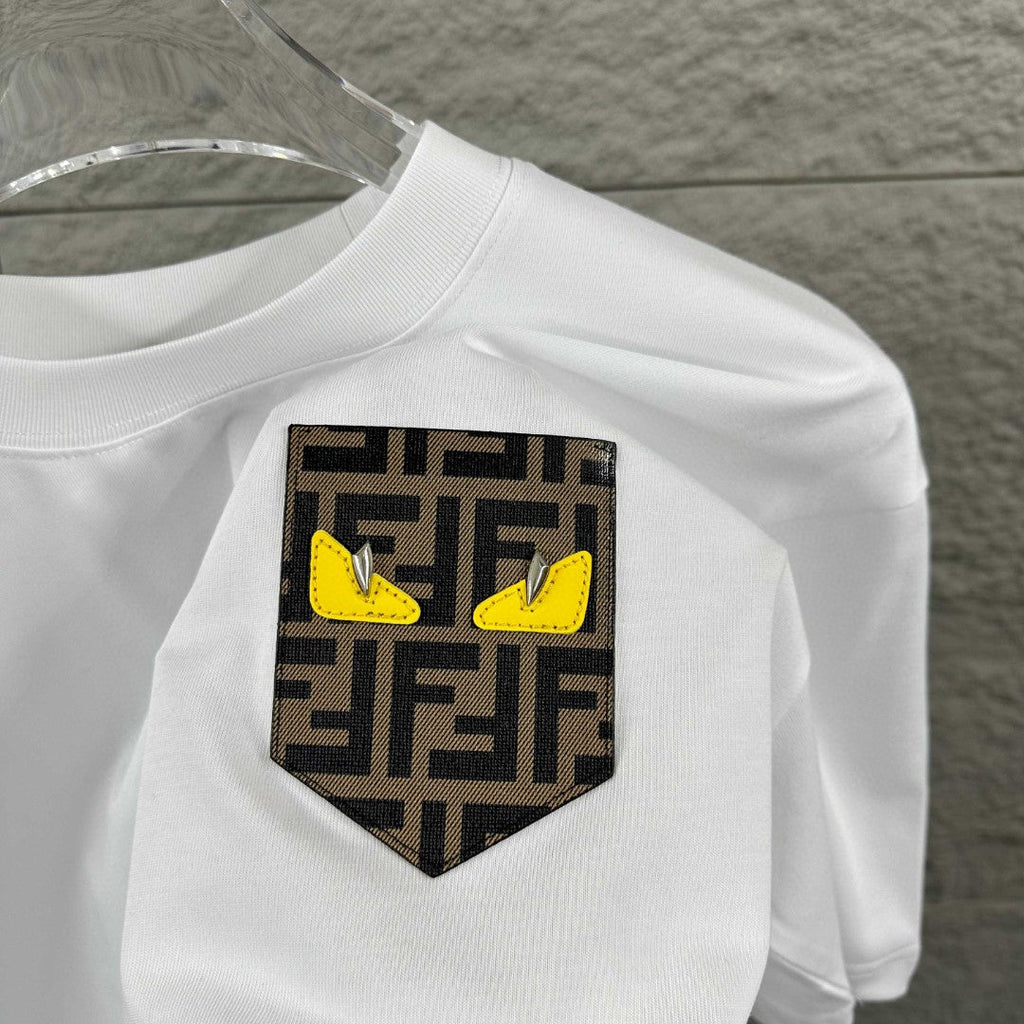 Fendi 3D Embroidered T-Shirt