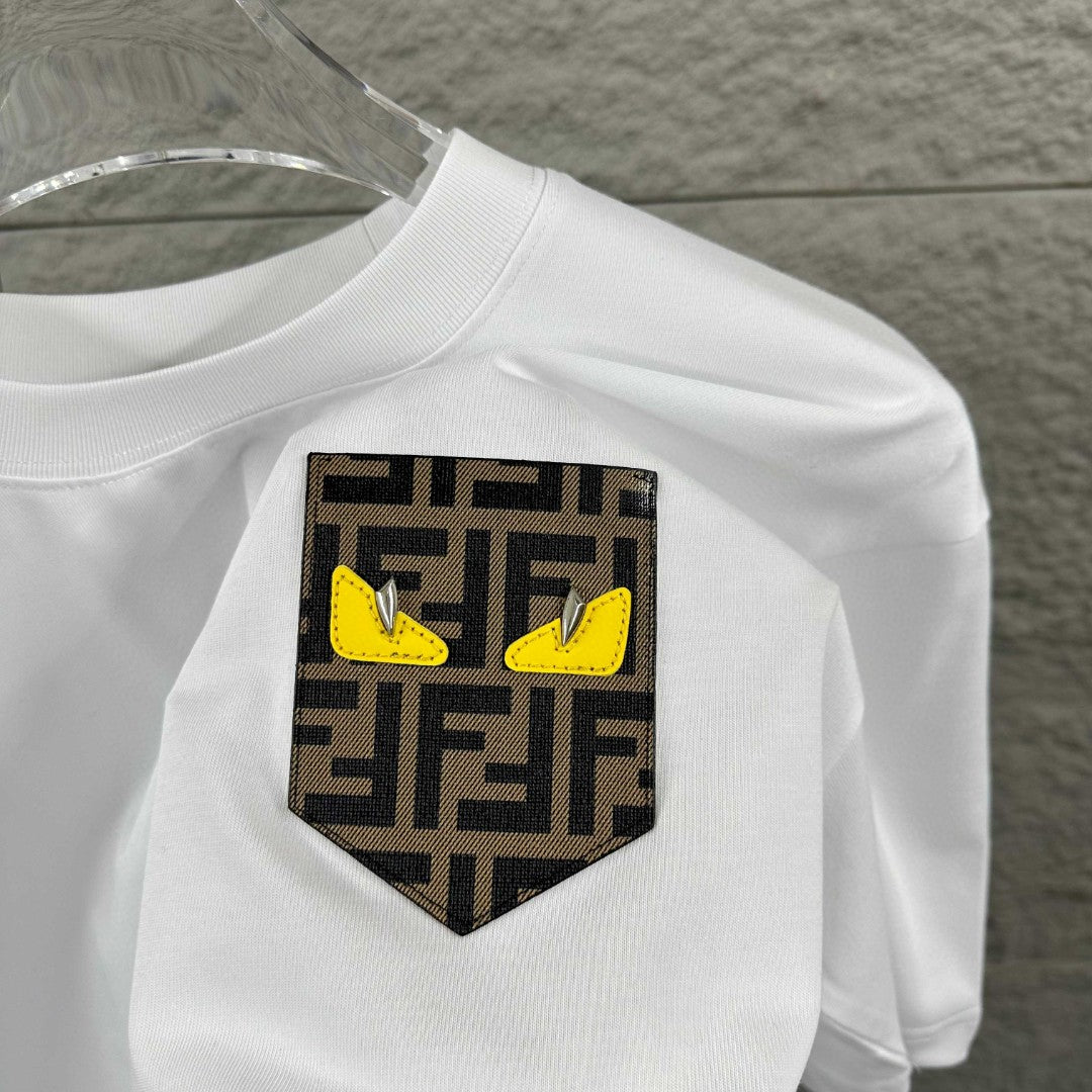 Fendi 3D Embroidered T-Shirt