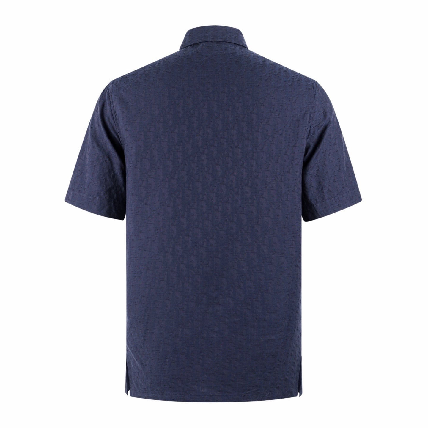 Dior Subtle Pattern & 3D Jacquard Short Sleeve Shirt