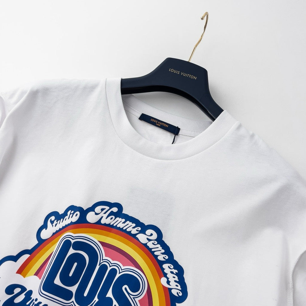 LV Rainbow Cloud Short Sleeve T-Shirt