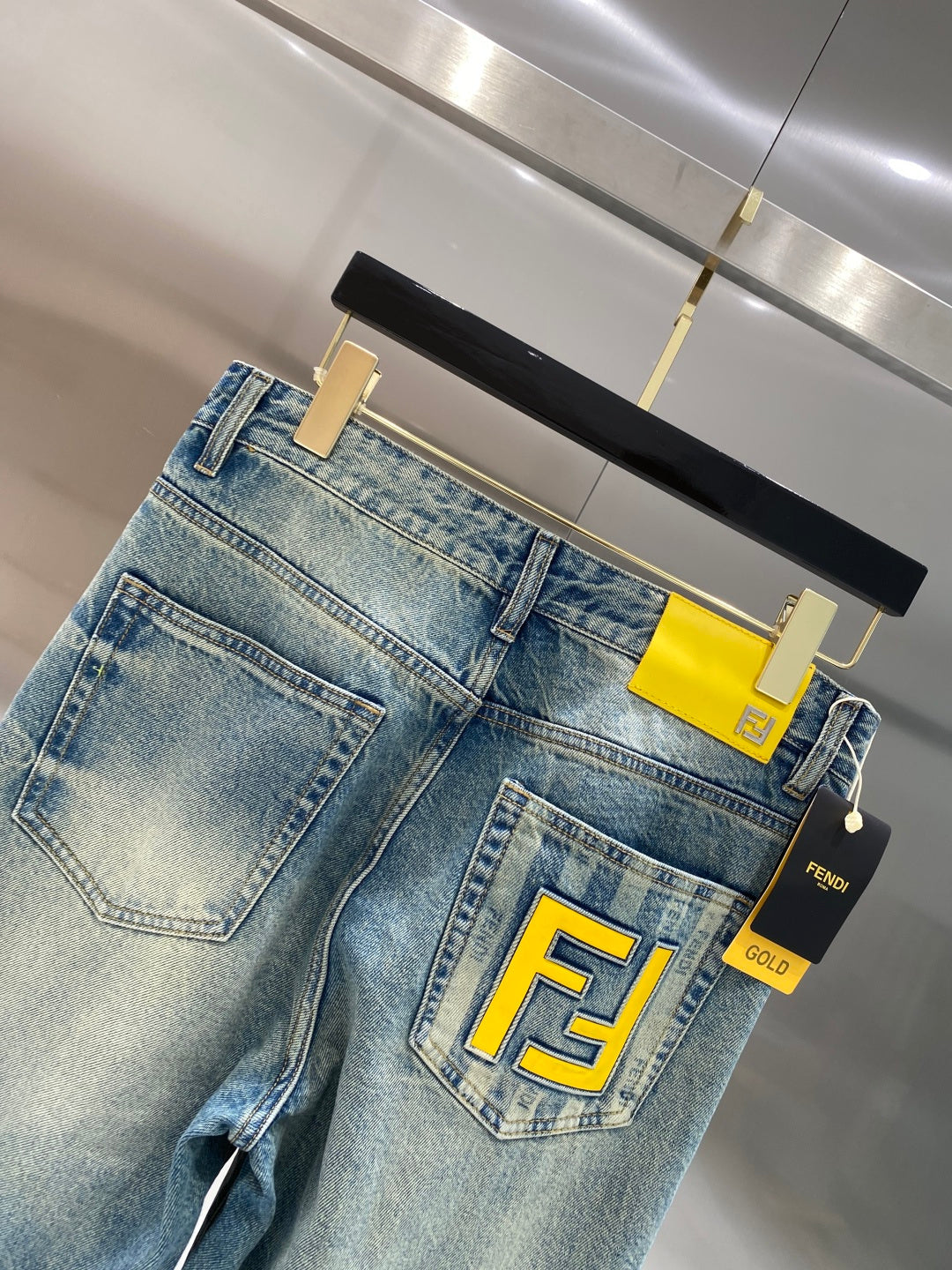 Fendi Washed Denim Jeans
