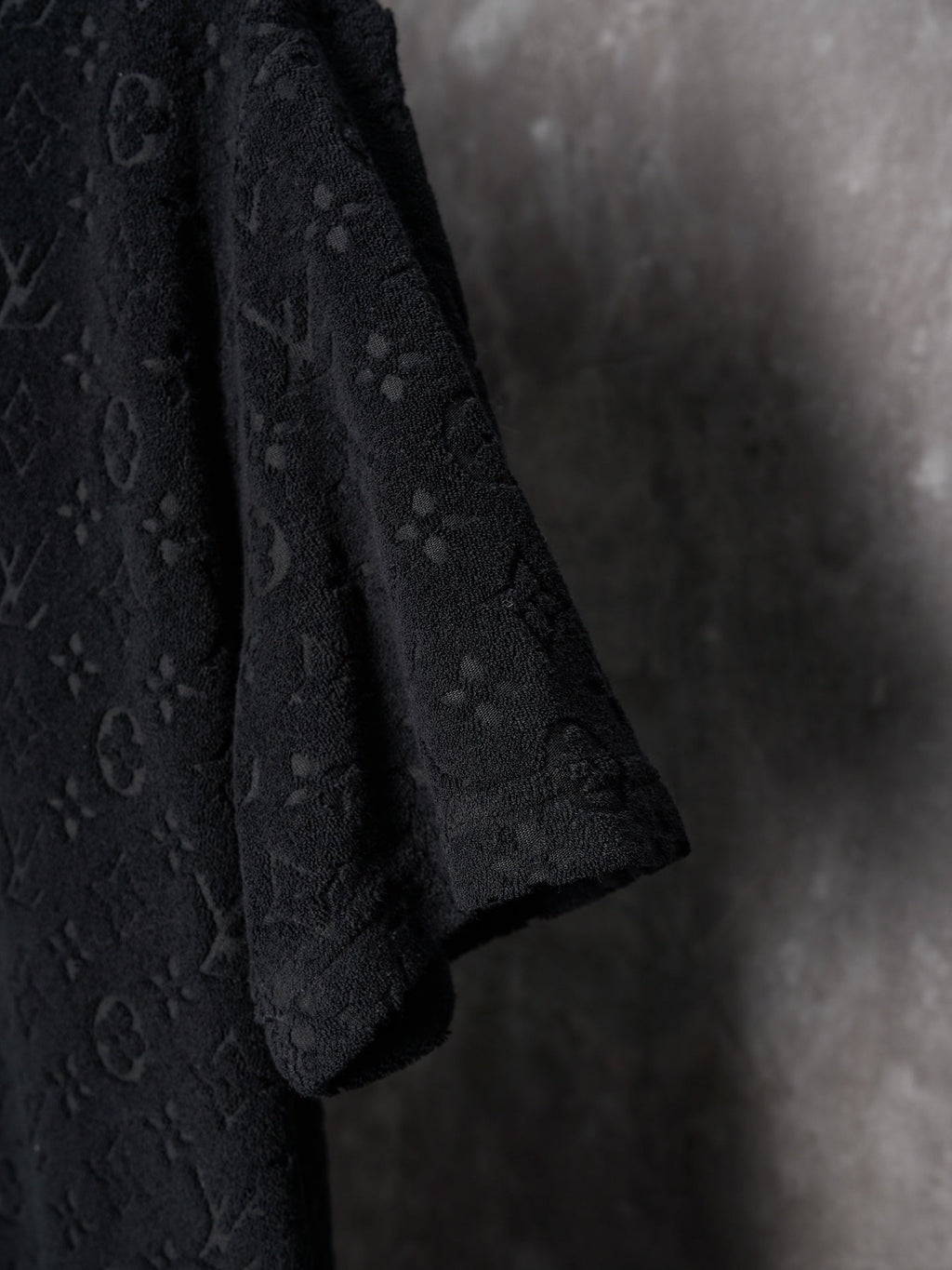 LV EMBOSSED Terry Cloth Short Sleeve shirt