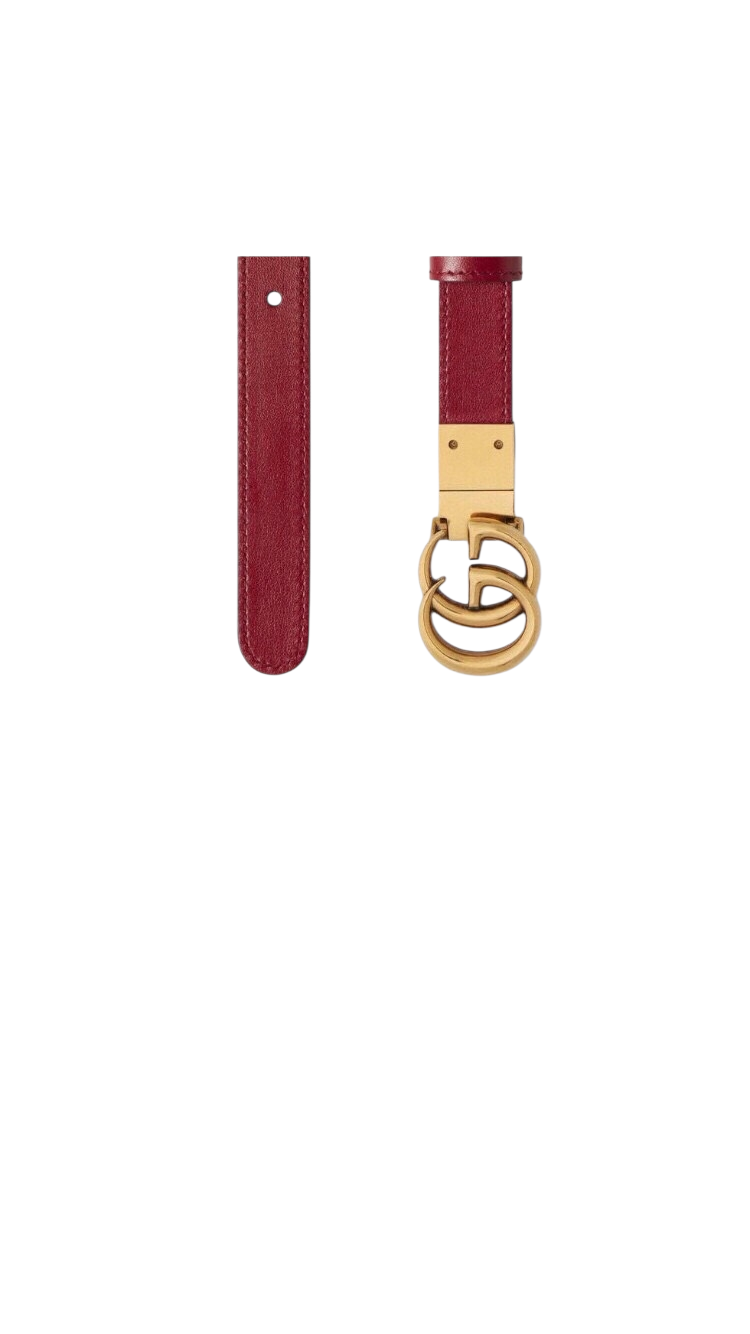 Reversible Gucci belt for women