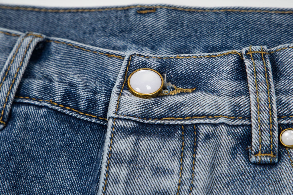 LV Embroidered Work  Jeans
