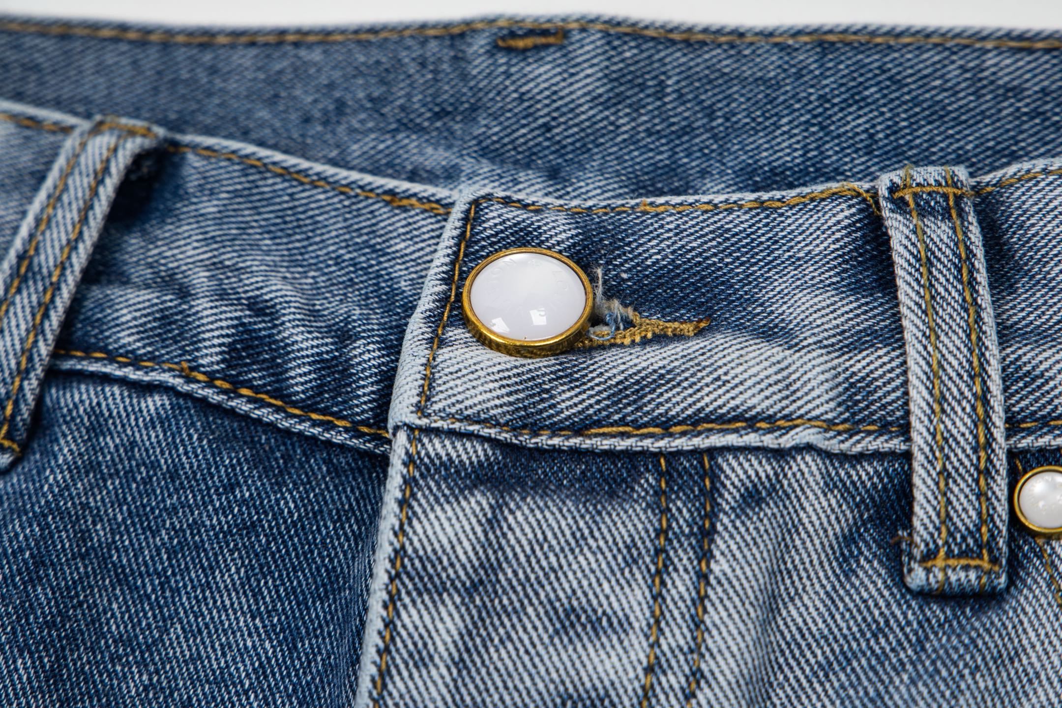 LV Embroidered Work  Jeans