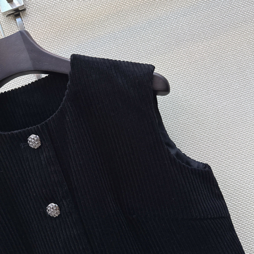 Chanel Corduroy vest women's