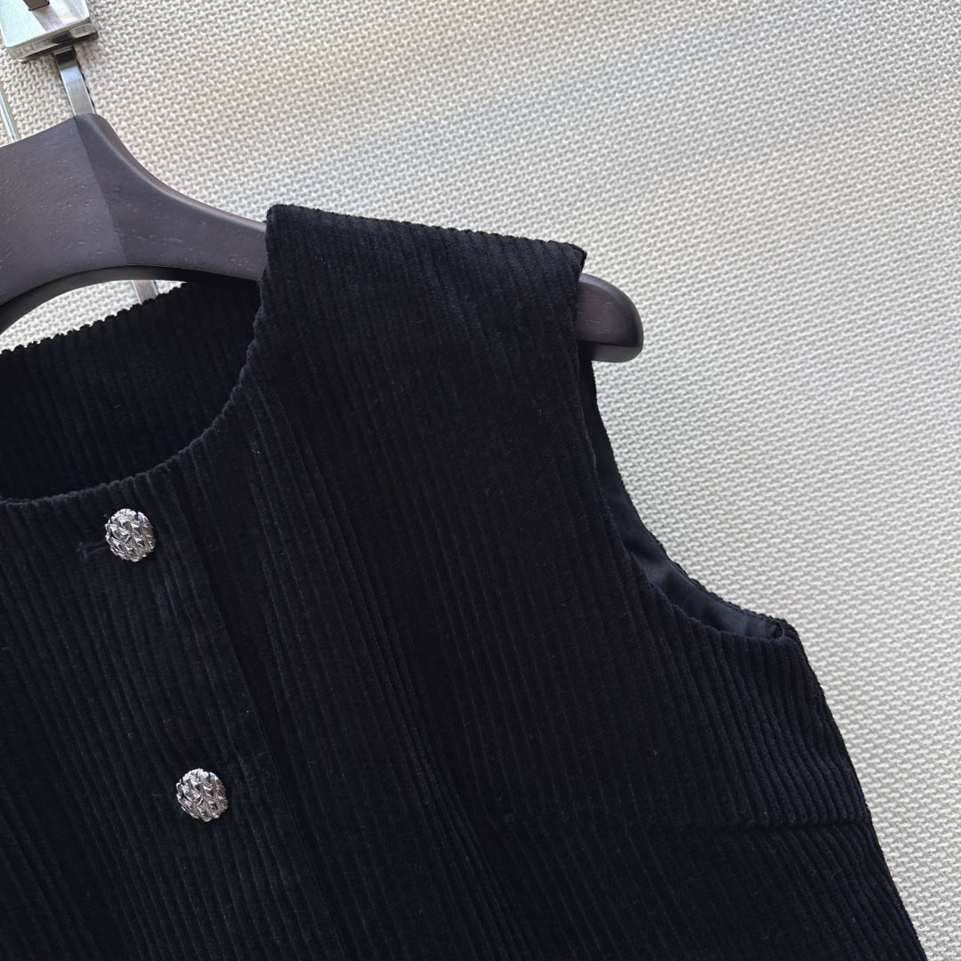 Chanel Corduroy vest women's