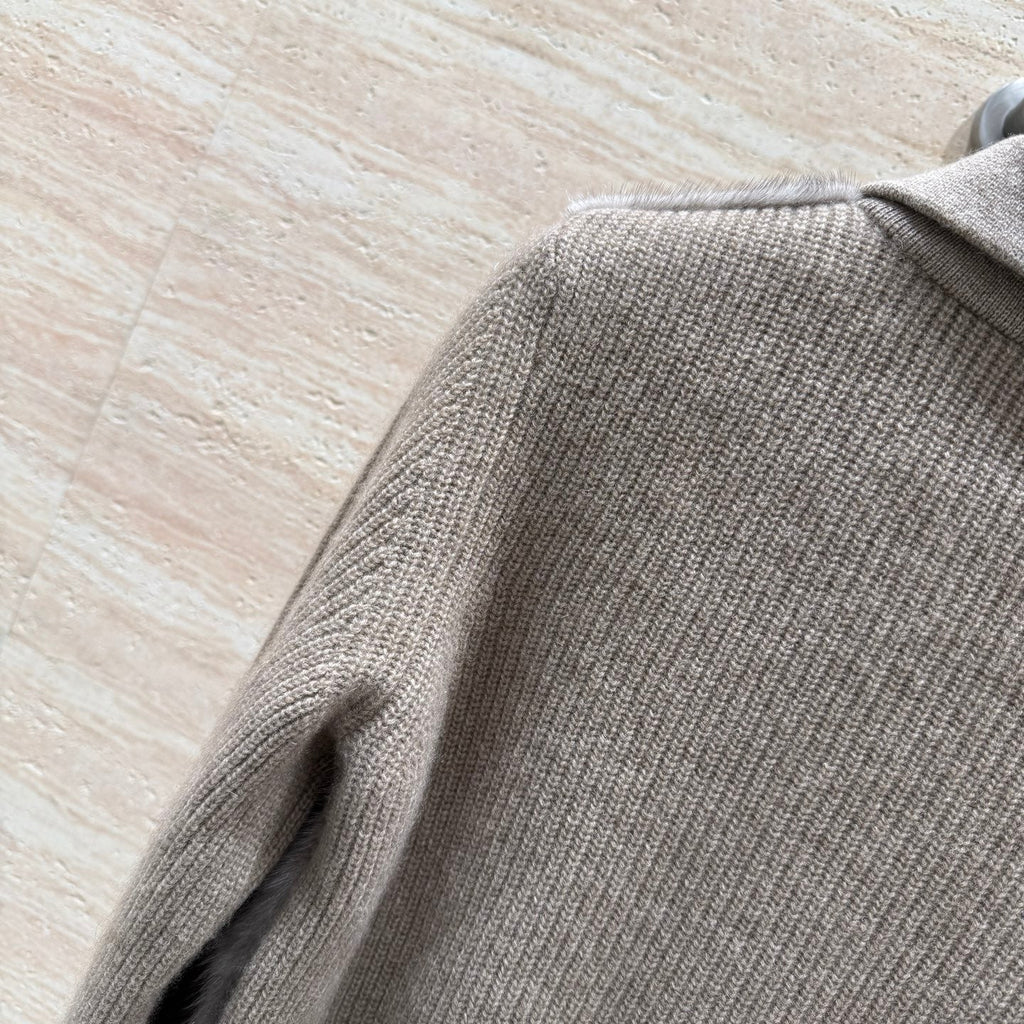 Loro Piana Mink-Trimmed Jacket