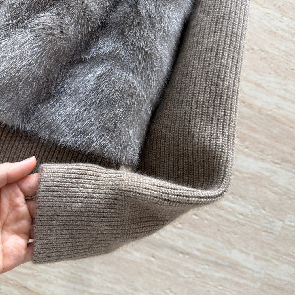 Loro Piana Mink-Trimmed Jacket