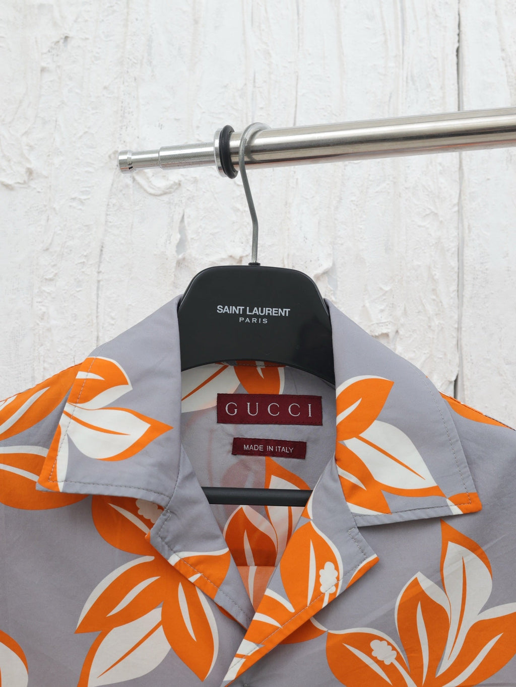 GG All-over Leaf Print Short-Sleeve Shirt