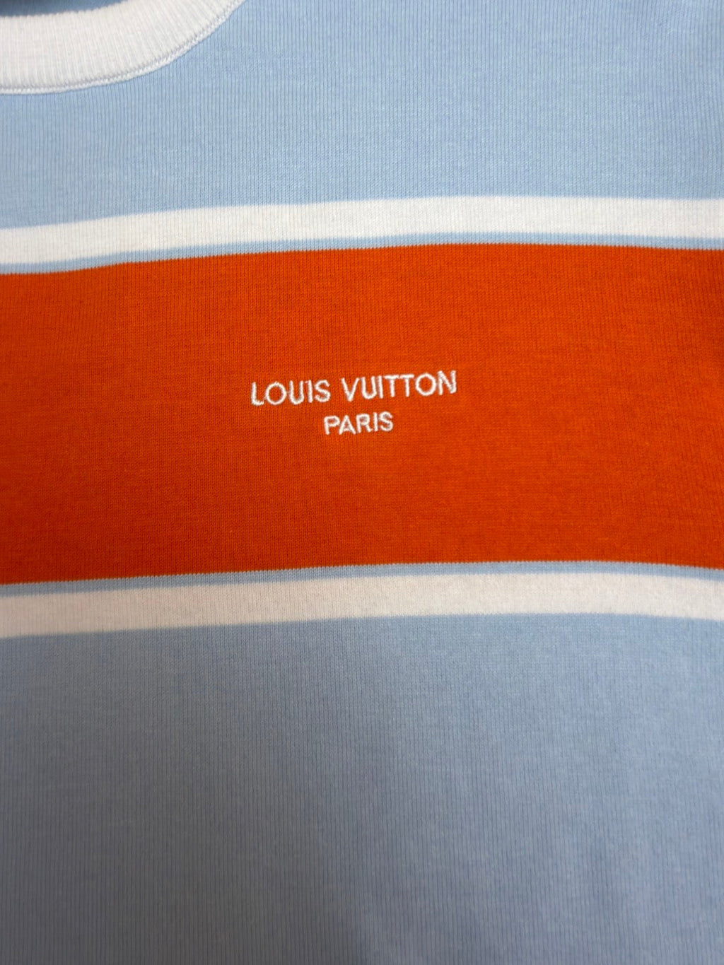 LV Monogram Striped Knit T-Shirt