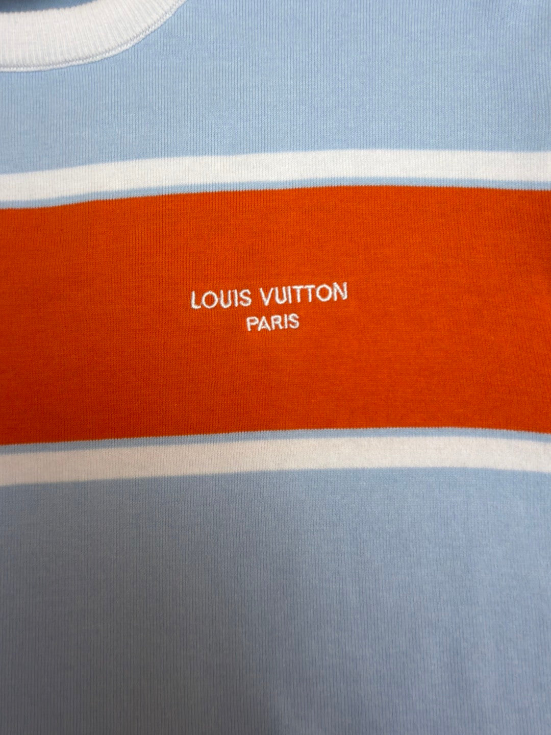 LV Monogram Striped Knit T-Shirt