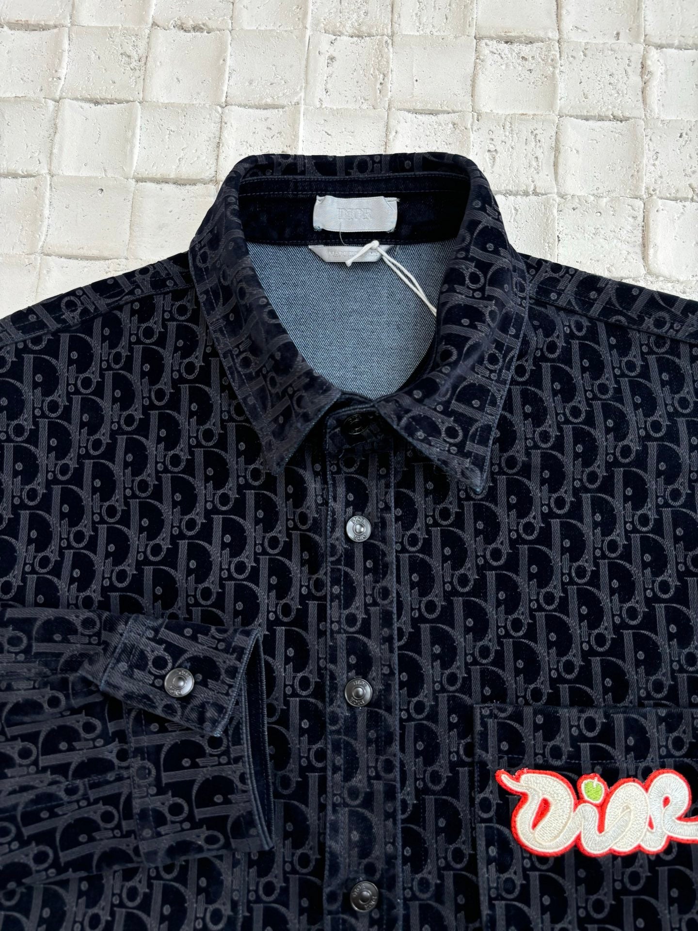Dior denim long sleeve shirt