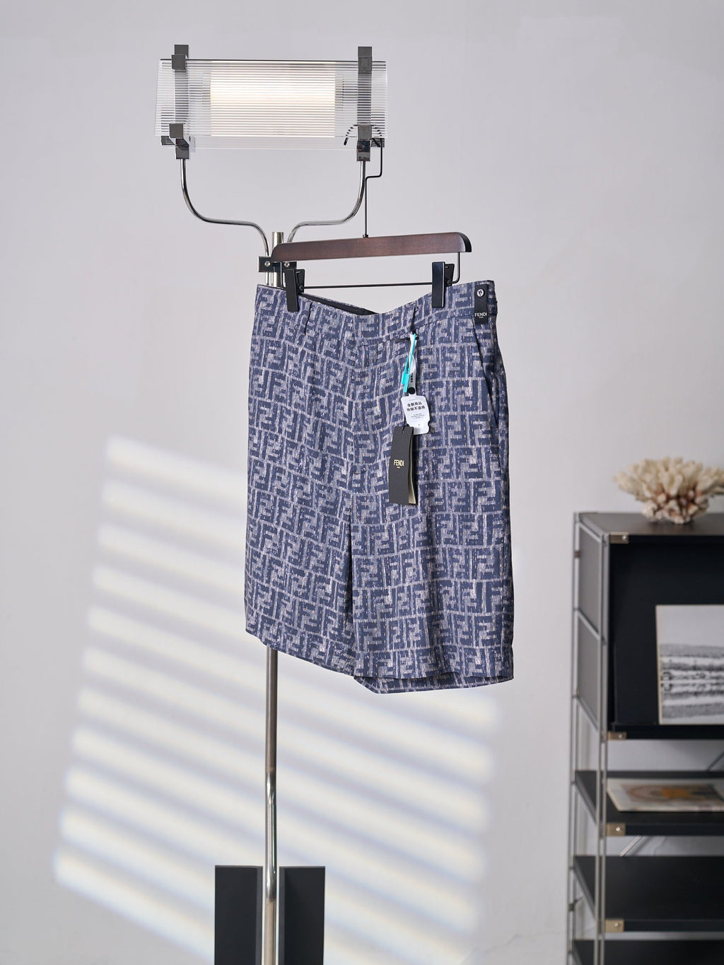 Fendi All-over FF Denim Shorts