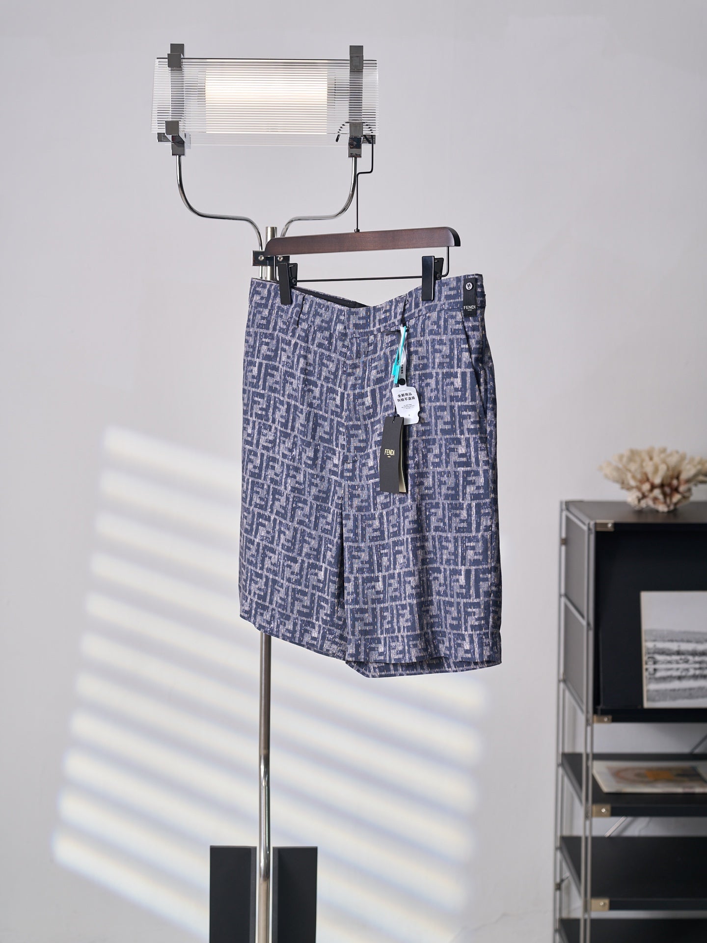 Fendi All-over FF Denim Shorts