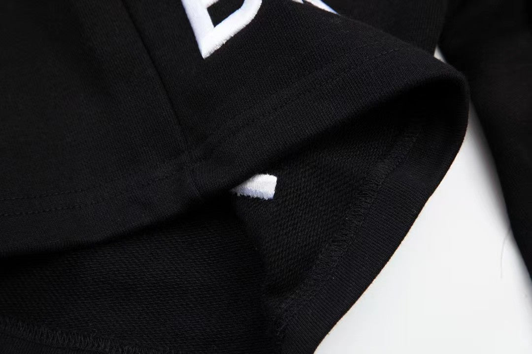 Balenciaga minimalist logo embroidered shorts
