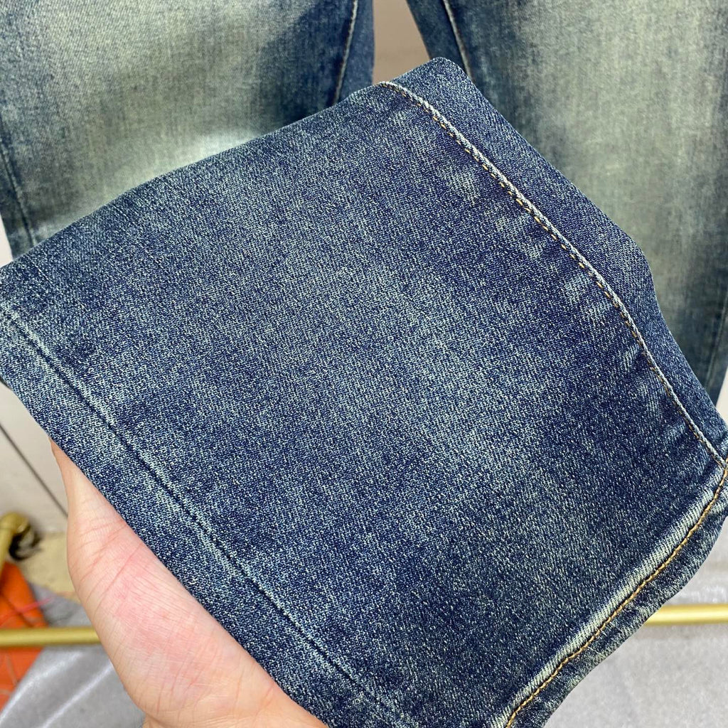LV Slim Fit Straight-Leg Jeans