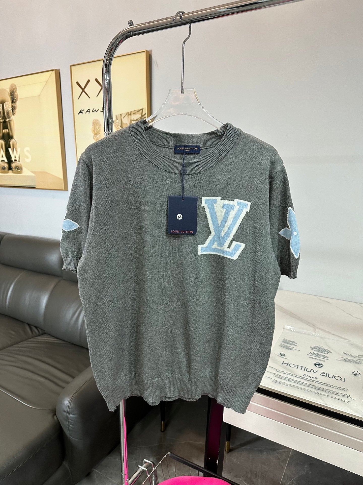 LV Crew Neck knit Shirt