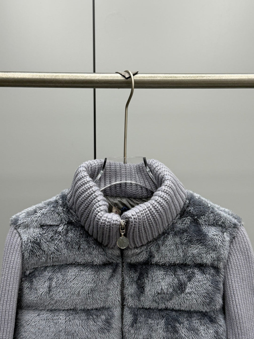 Moncler Teddy Fleece Knit Jacket
