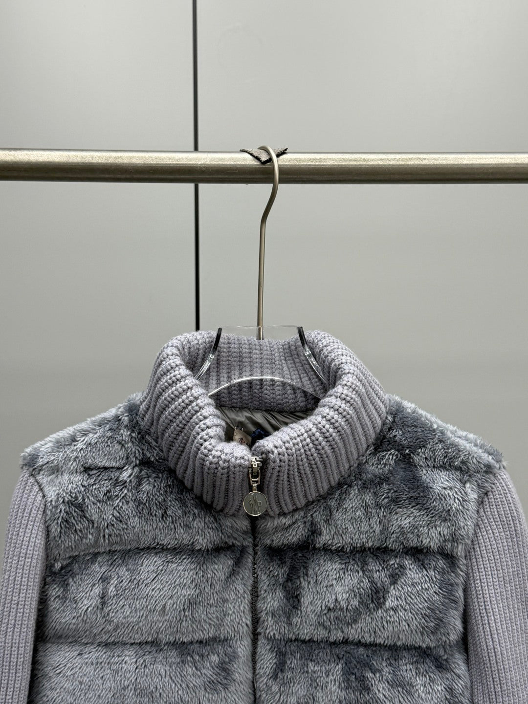 Moncler Teddy Fleece Knit Jacket