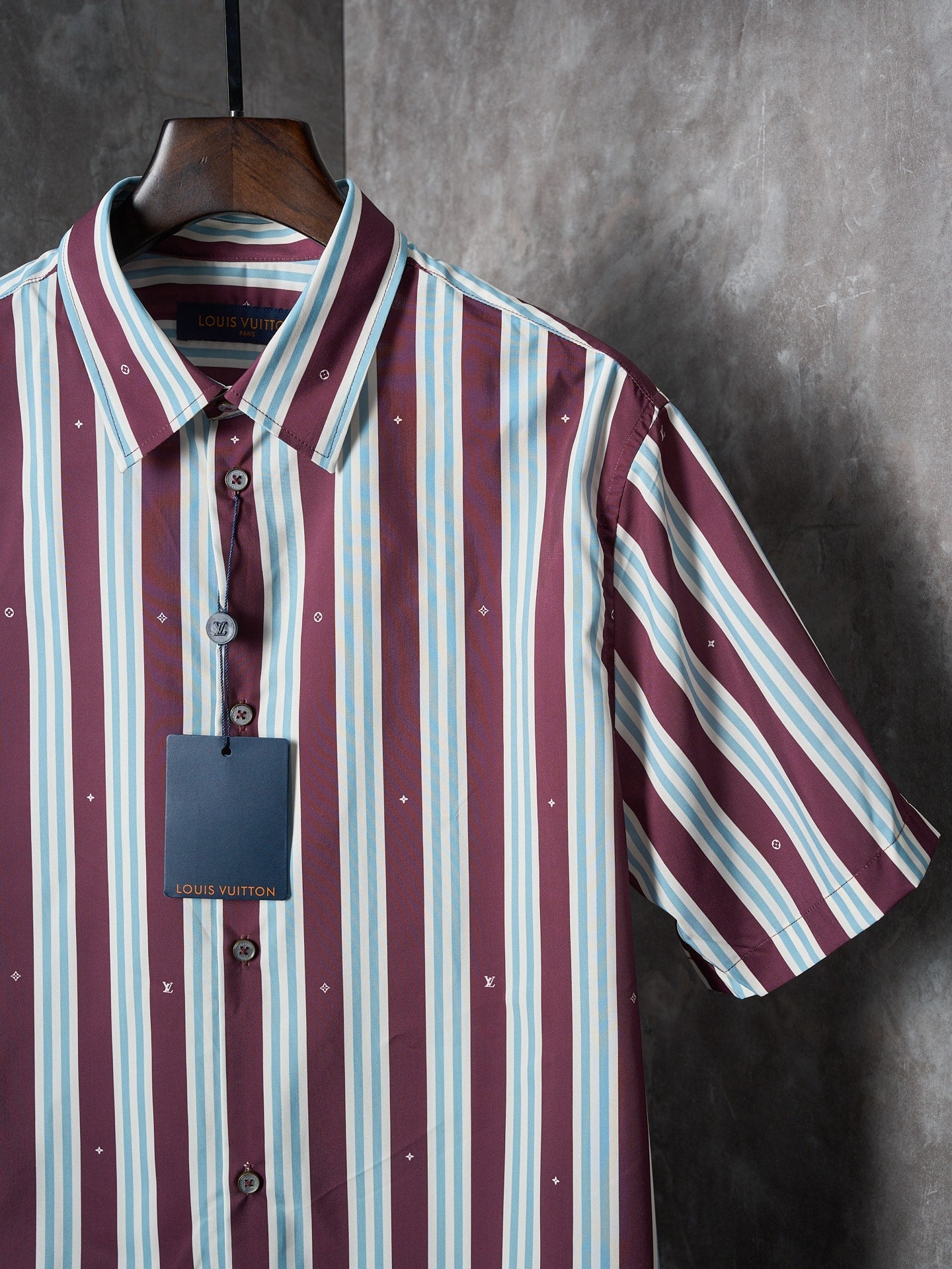LV Striped Short Sleeve Shirt
