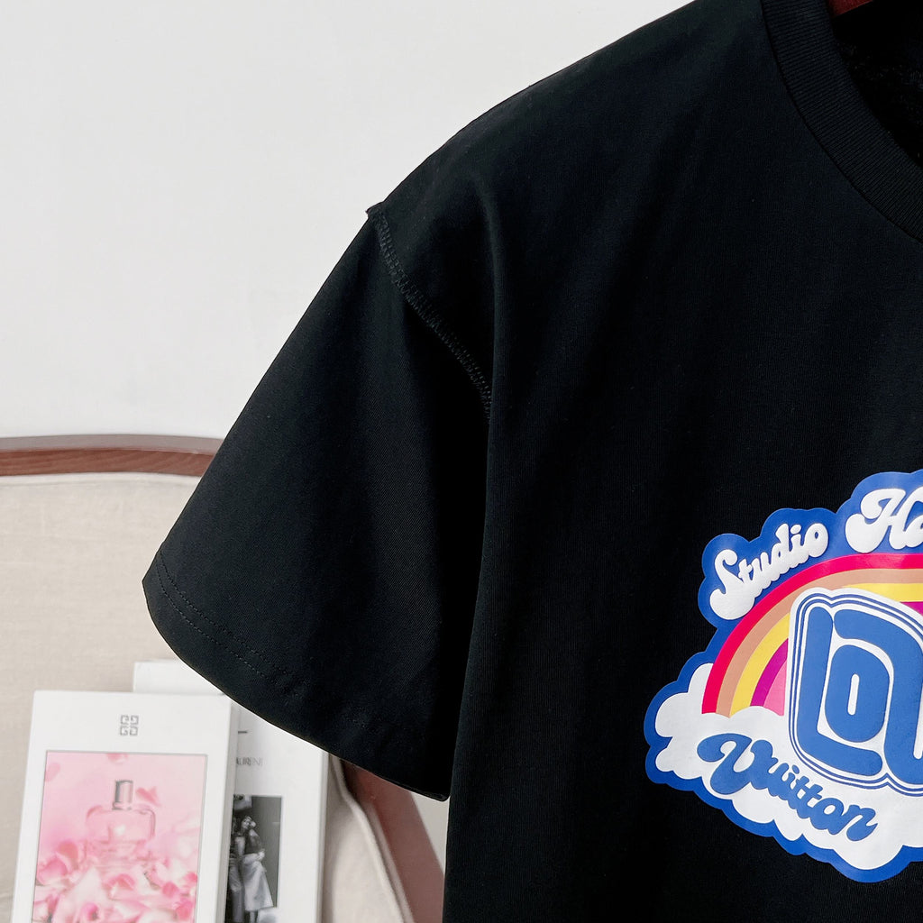 LV Rainbow Cloud Short Sleeve T-Shirt