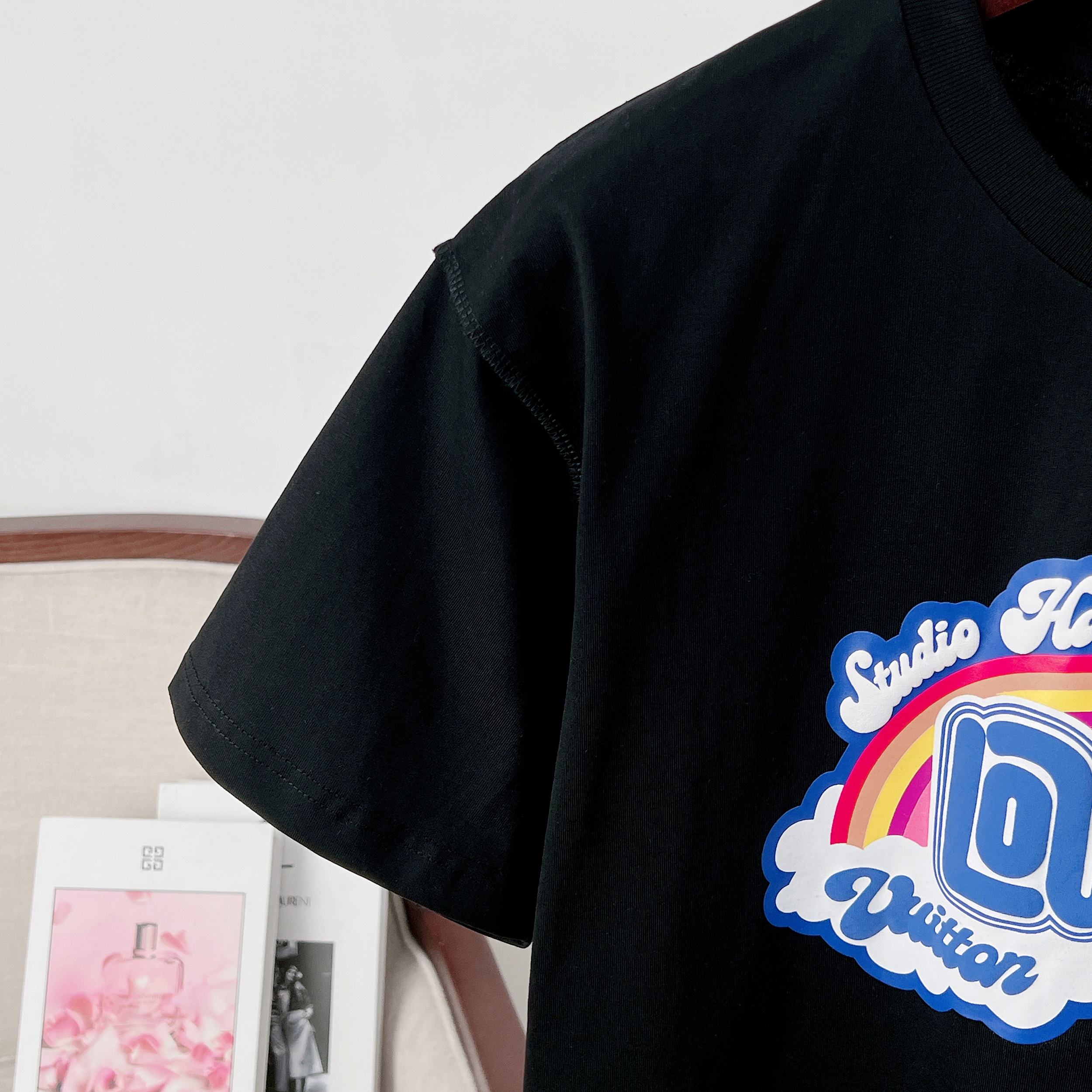 LV Rainbow Cloud Short Sleeve T-Shirt