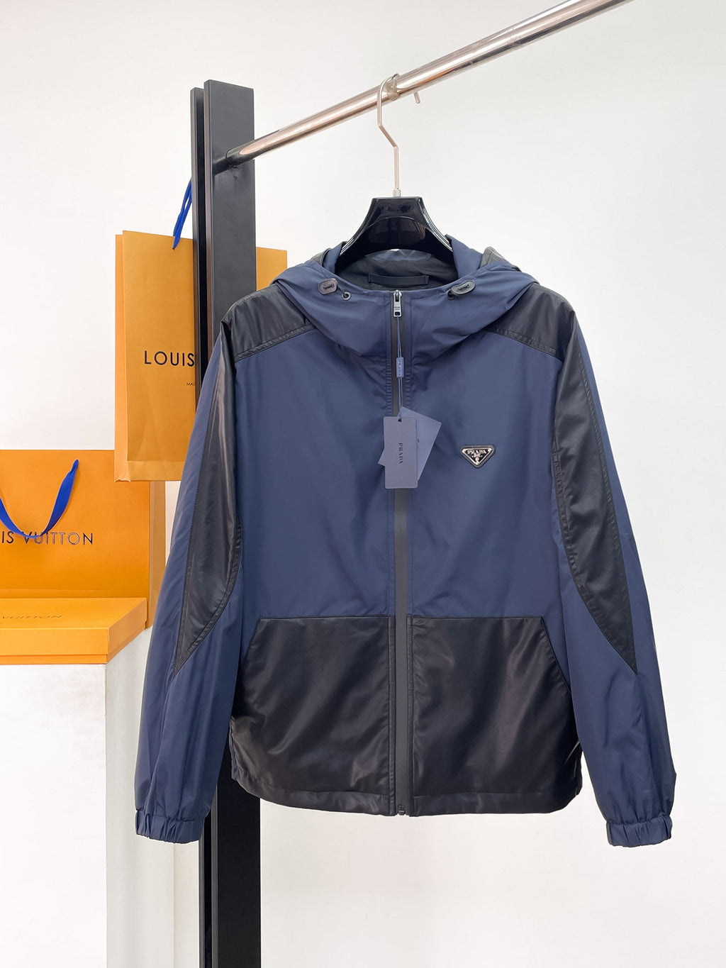 Prada Nylon/Leather Jacker