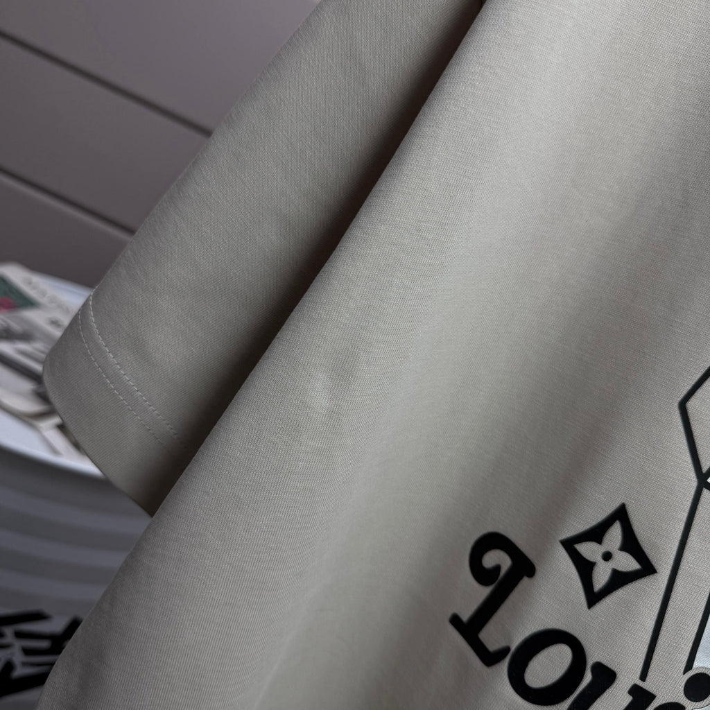 LV 3D Silicon Cotton T-Shirt