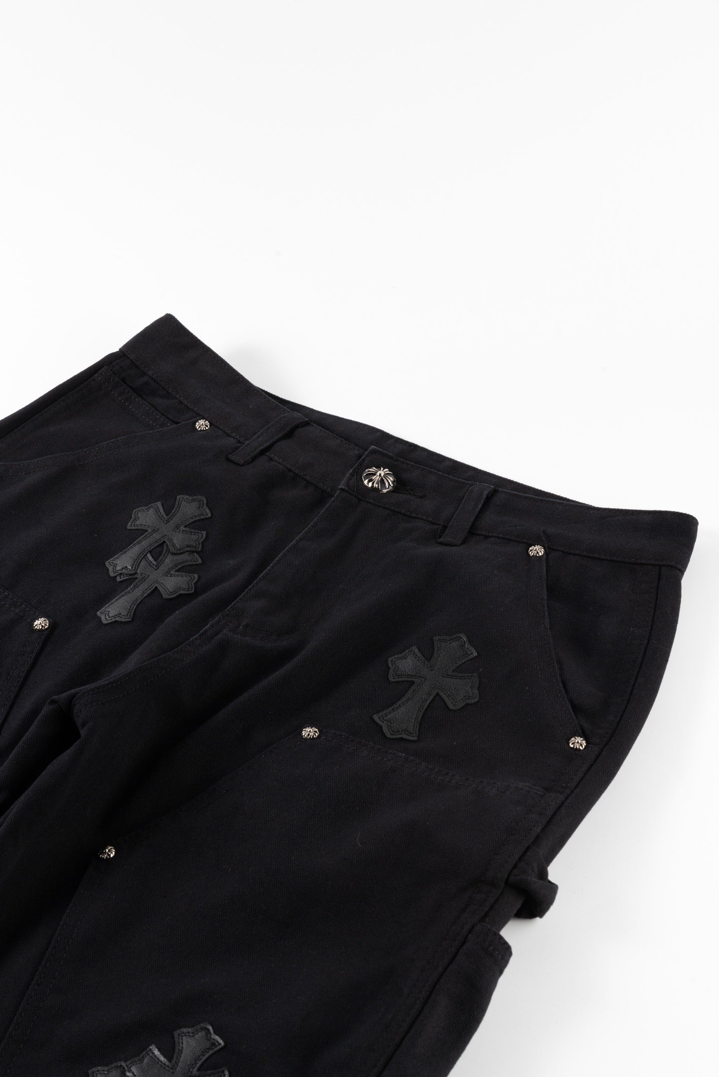 Chrome Hearts Matty Boy Sex Records Patchwork Leather Workwear High Street Jeans