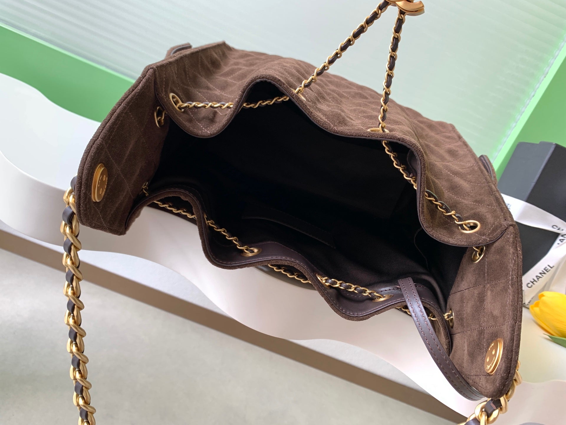 Chanel Bag with frosted Leather