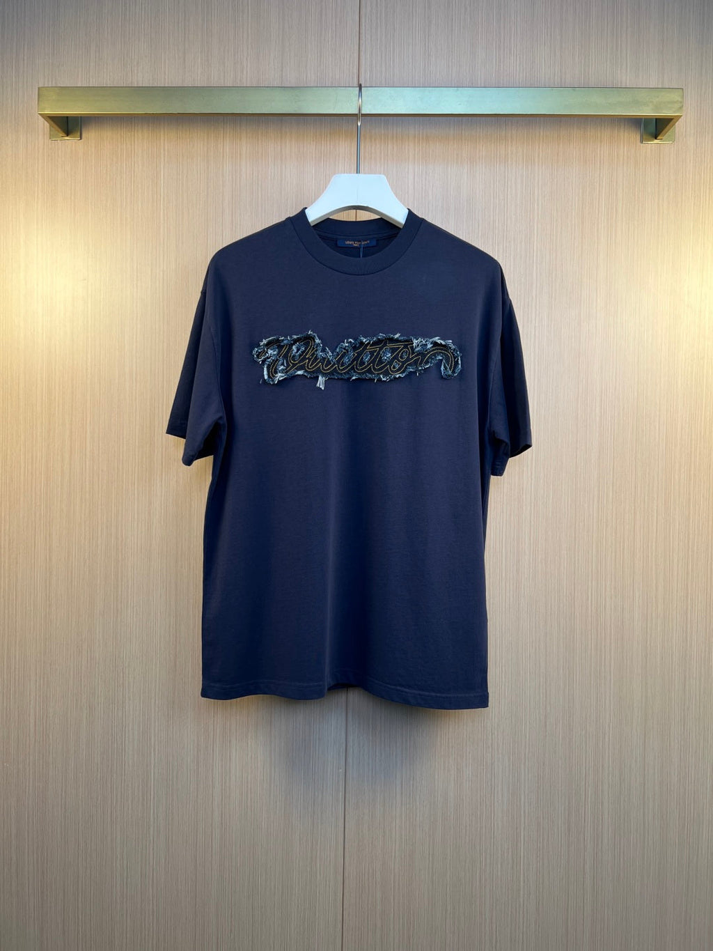 LV Denim Embroidered T-Shirt